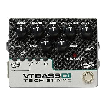 （美品）TECH 21 SansAmp BASS D DI Tech 21 SansAmp Programmable Bass Driver DI Pedal | Sweetwater